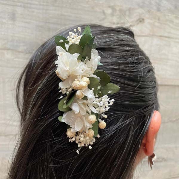 Tocado Peineta Ceremonia con Hortensia