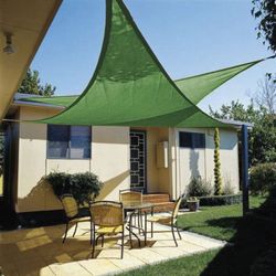 Toldo vela sombreador LISTA. Toldo Vela 3,6X 3,6X3.6 M. Verde