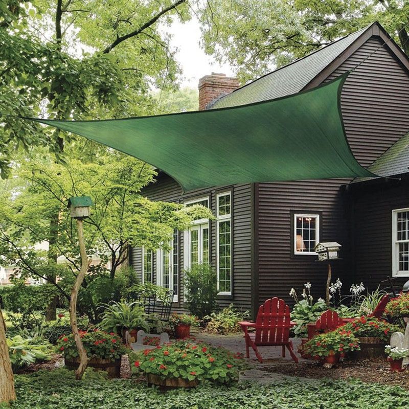 Toldo vela sombreador LISTA. Toldo Vela 3,6X3,6 M. Verde