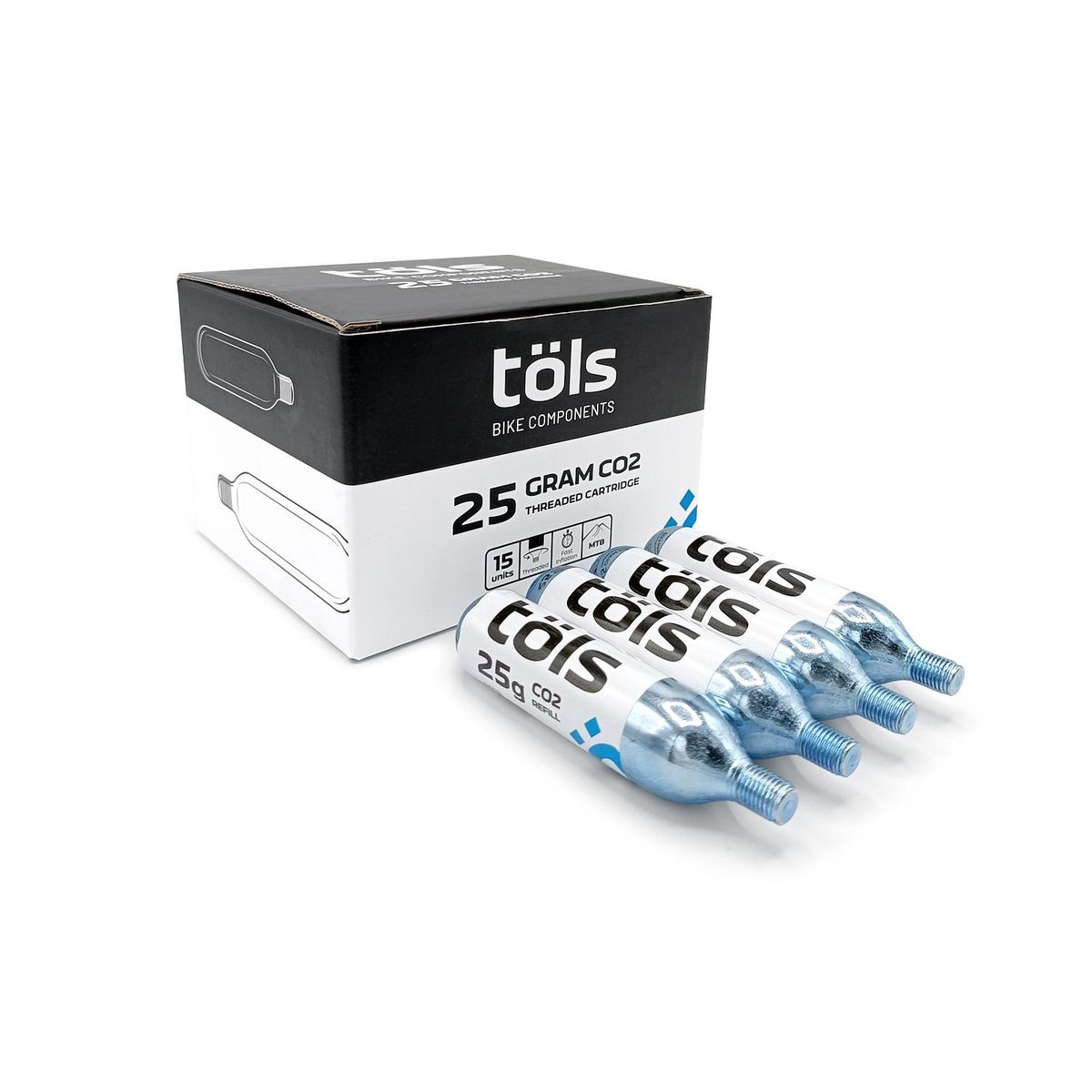 TÖLS 25 GR CO2 REFILL BOX 15 U.