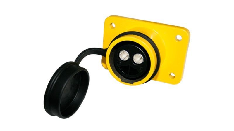 Toma hembra 2 polos 24V amarilla VG96917