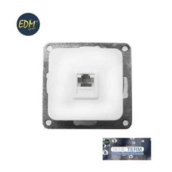 Toma rj45 cat6 empotrar"serie term" edm(bolsa blister)