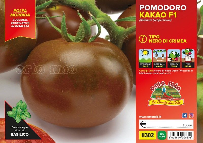 Tomate Negro de Crimea Kakao 6 Plantas en Pack