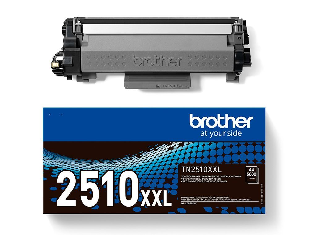 Toner brother tn2510xxl mfc-l2960dw / hl-l2865dw / mfc-l2980dw negro 5000 paginas