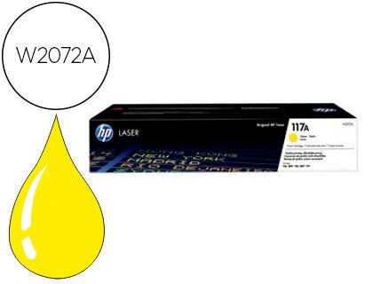 Toner hp 117a laser color 150a / 150nw / 178nw / 178nwg / 179fnw amarillo 700 paginas