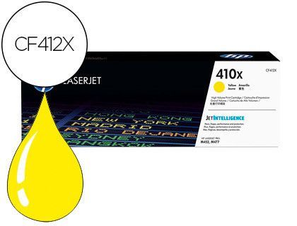 Toner hp color laserjet pro m377 / m452 / mfp m477 amarillo 5000 paginas