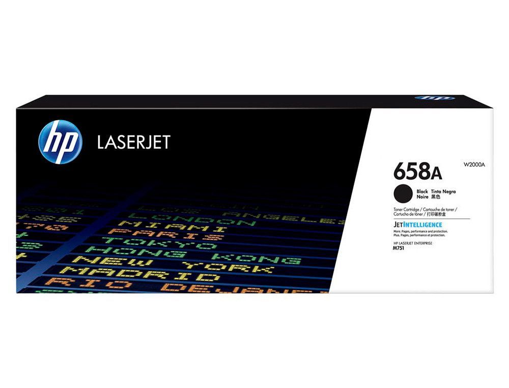 Toner hp enterprise m751negro 658a