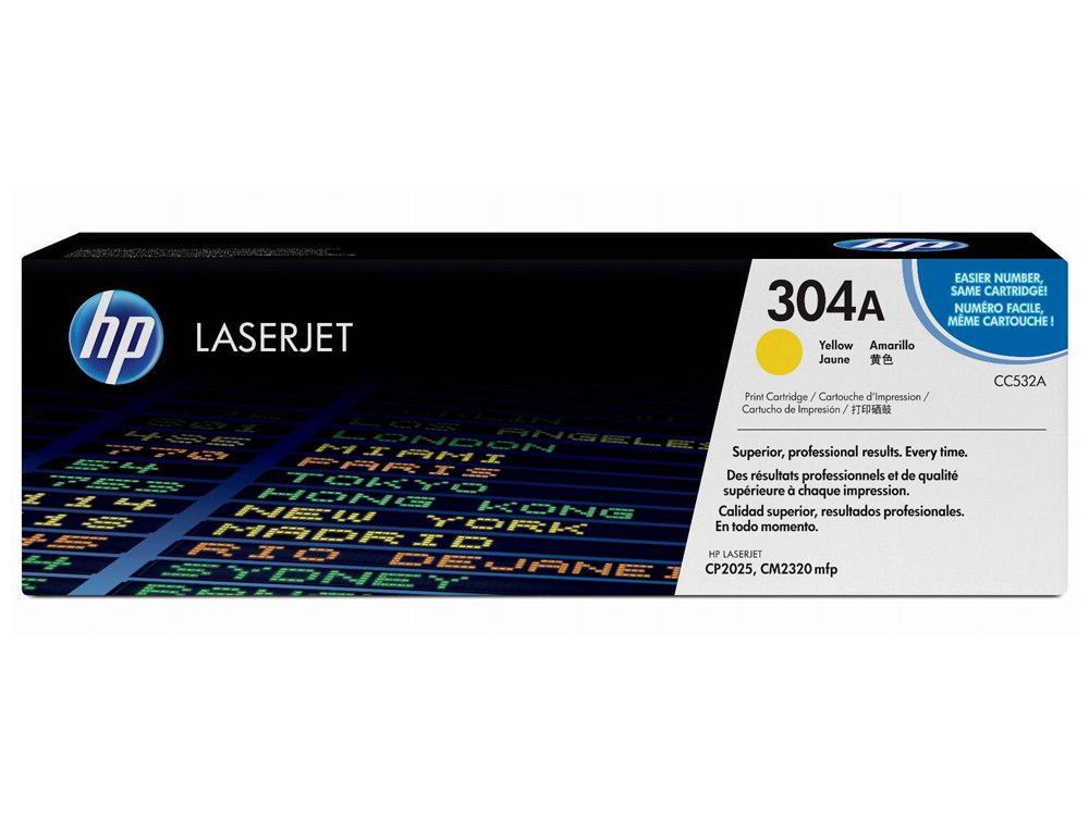 Toner HP original amarillo CC532A