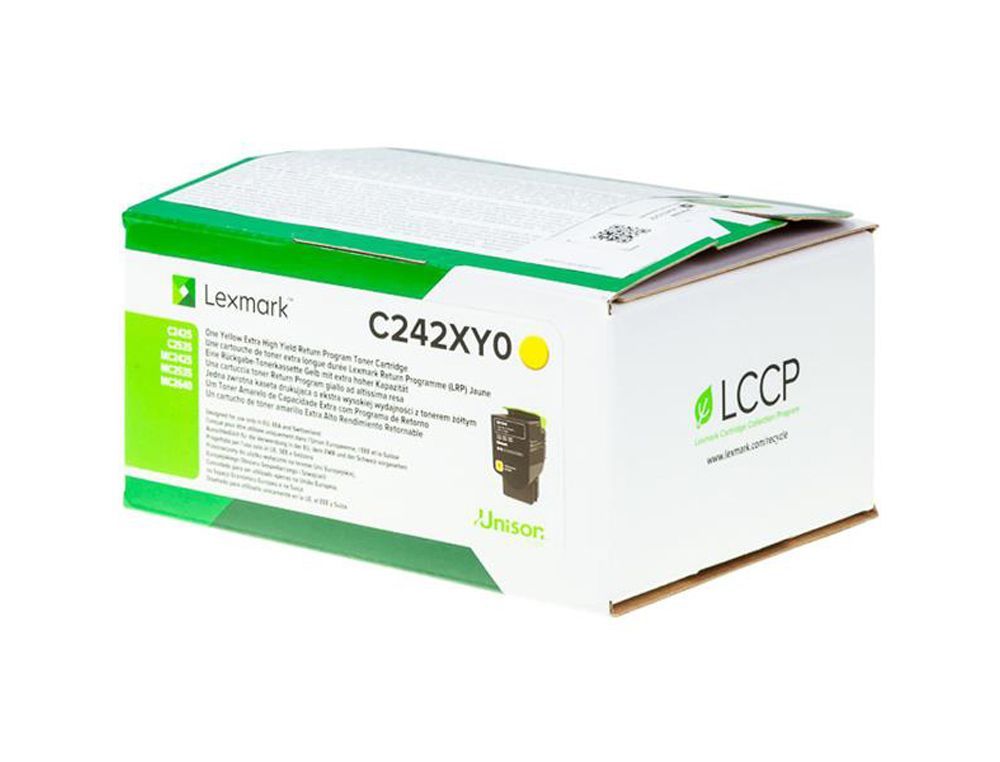 Toner lexmark c2425dw amarillo 3.500 paginas