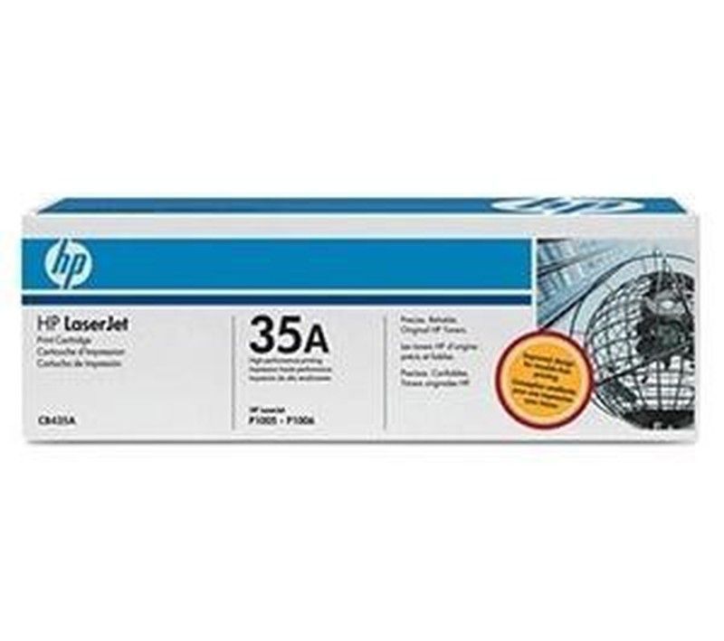 Toner original hp cb435a negro