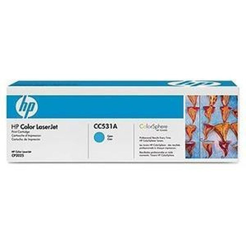 Toner original hp cc531a cyan