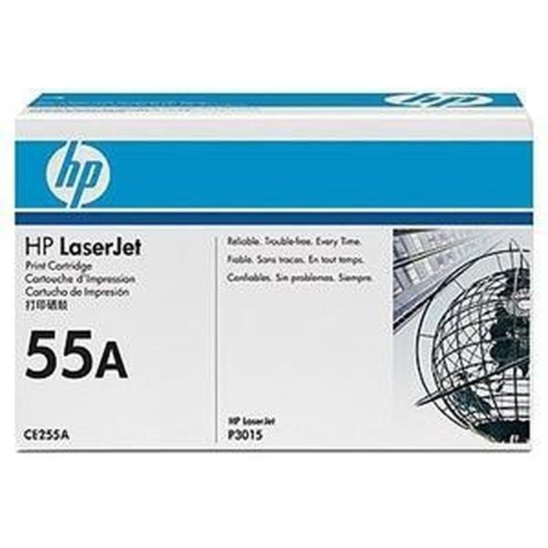 Toner original hp ce255a negro