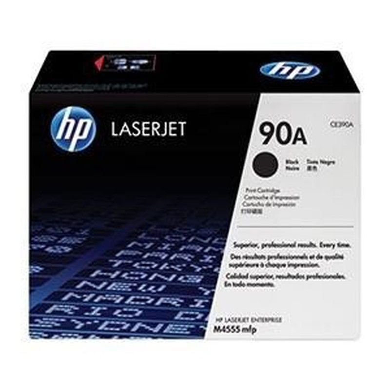 Toner original hp ce390a negro