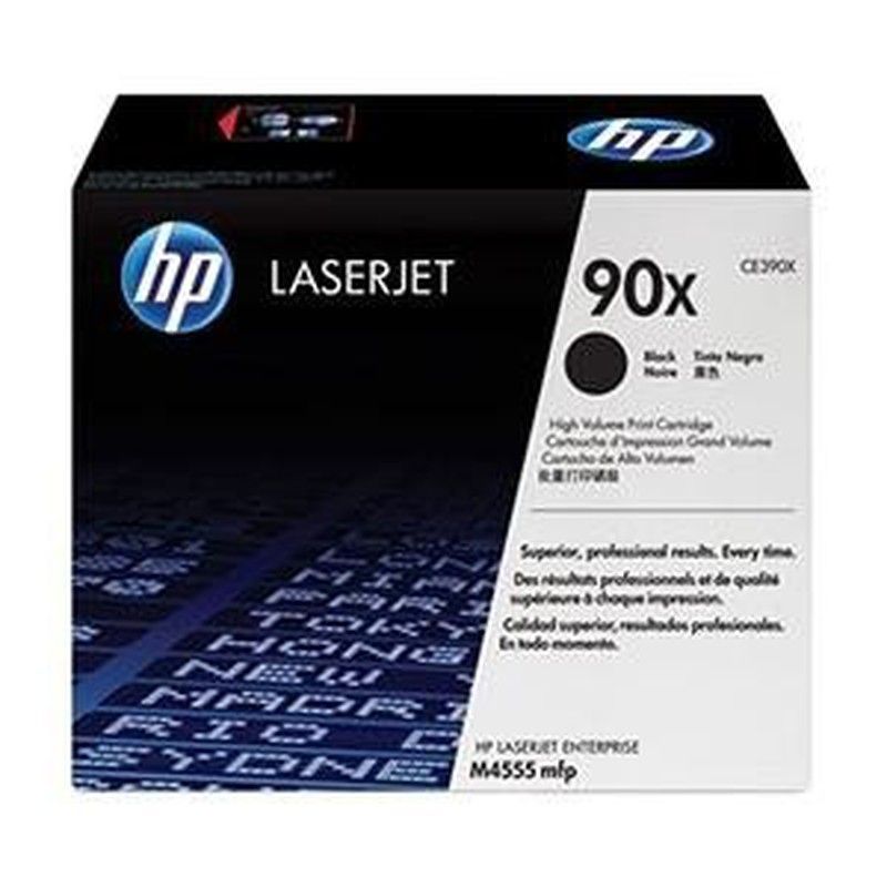 Toner original hp ce390x negro