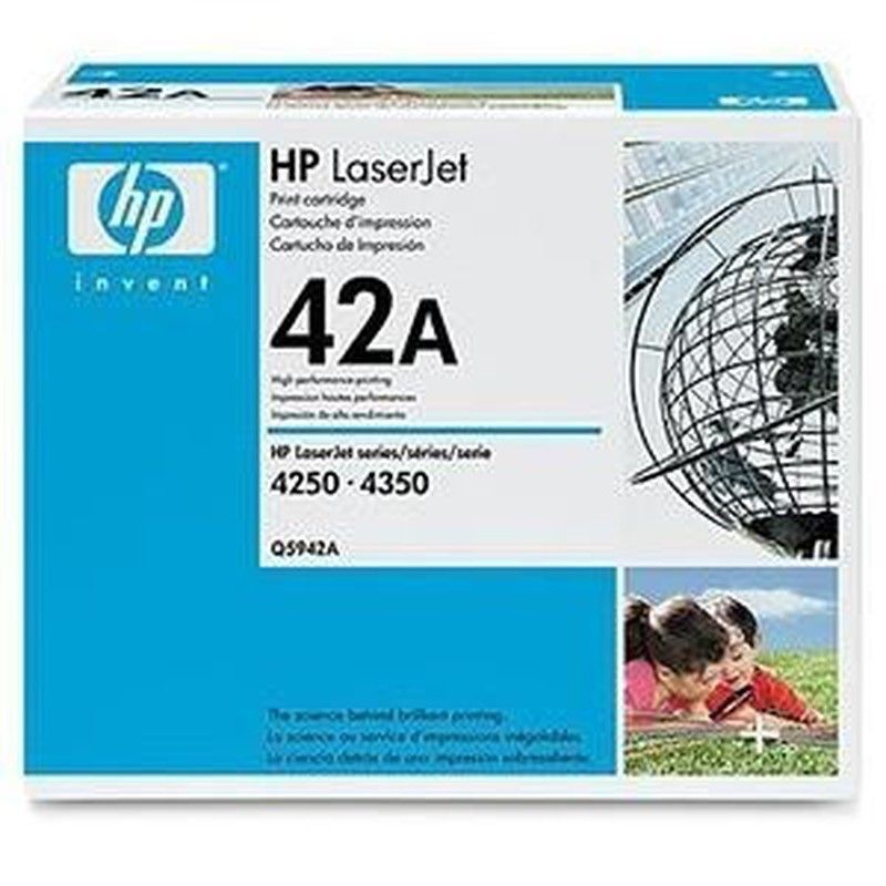 Toner original hp q5942a negro