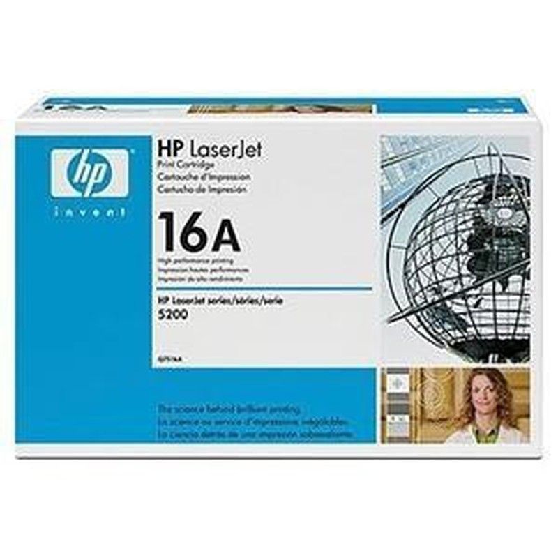 Toner original hp q7516a negro