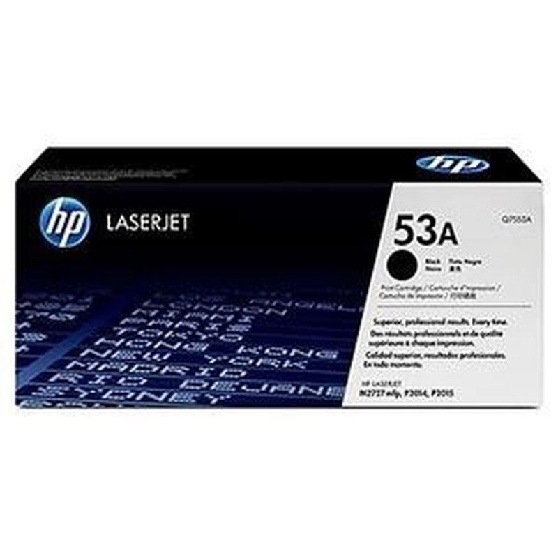 Toner original hp q7553a negro