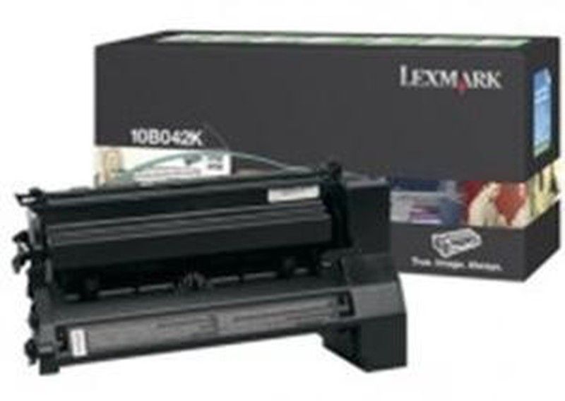 Toner original lexmark 10b042k negro