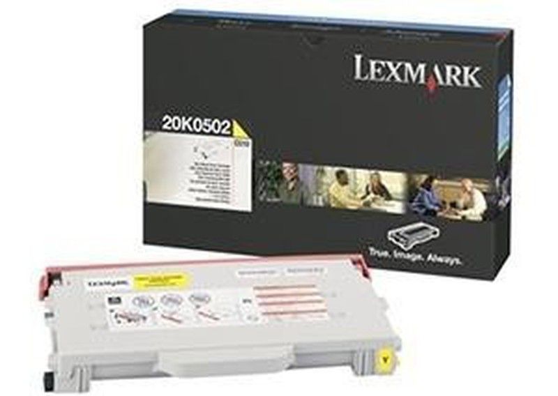 Toner original lexmark 20k0502 amarillo