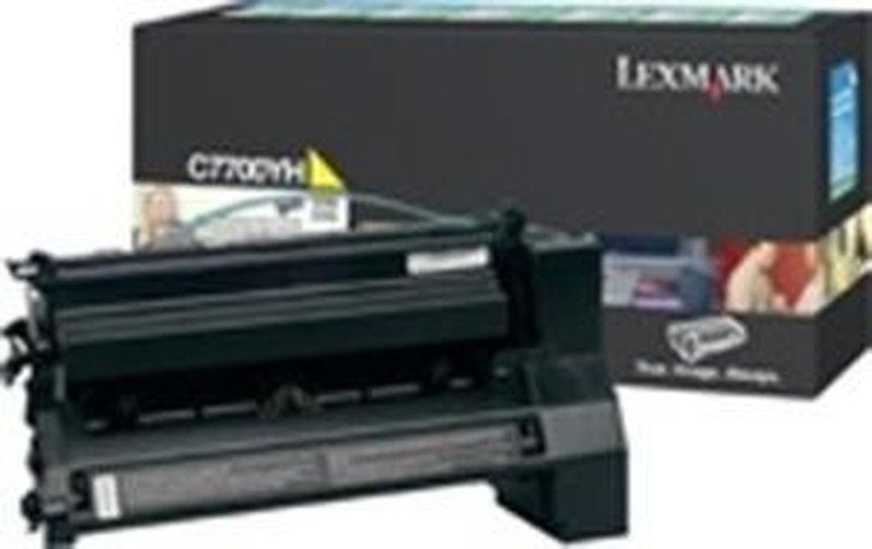 Toner original lexmark c7700yh amarillo