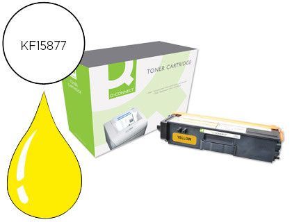 Toner q-connect compatible brother tn325y hl-4140cn / 4150cdn / 4570cdw / 4570cdwt / dcp 9055 amarillo 3.500 pag