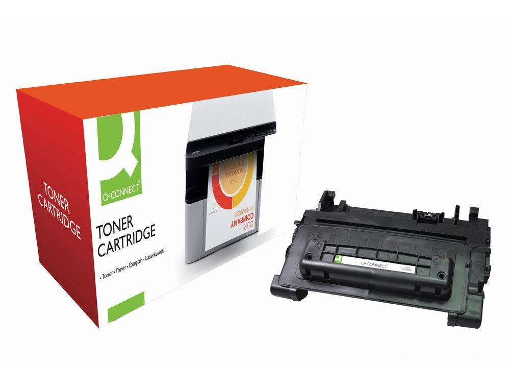 Toner q-connect compatible hp ce390a para laser jet negro -10.000 pag-