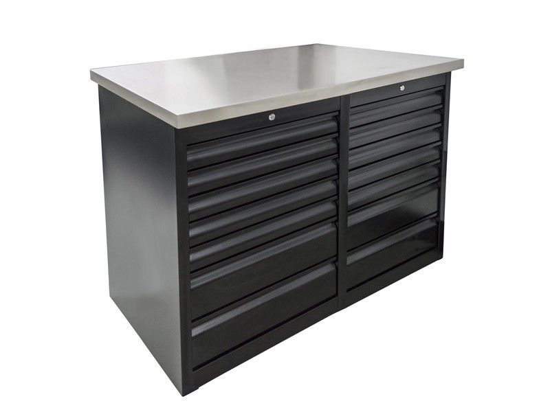 Tool trek unior 4 foot workbench black