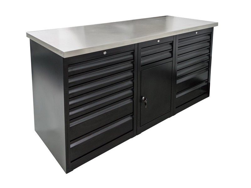 Tool trek unior 6 foot workbench black