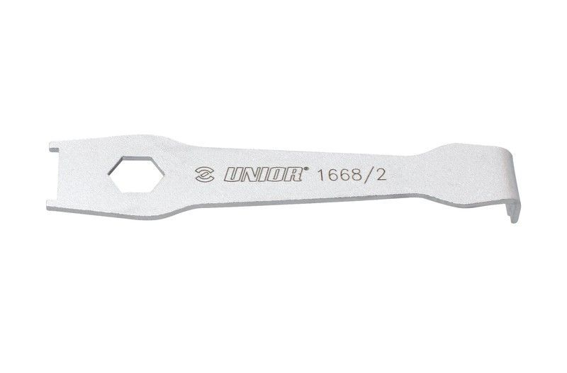 Tool unior crank wrench for front chain rings nuts