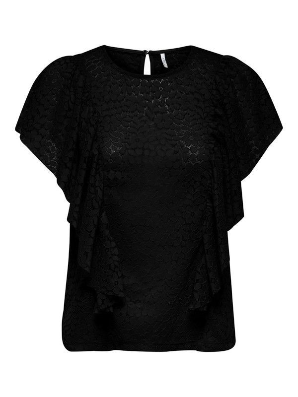 Top calado con volantes Only Black
