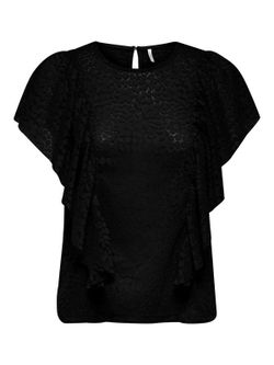 Top calado con volantes Only Black