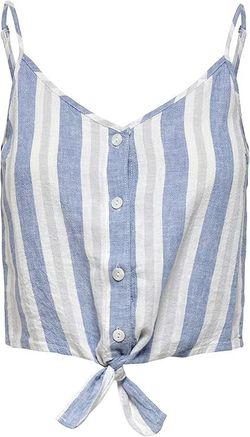 Top corto de tirante fino con rayas Only English Manor