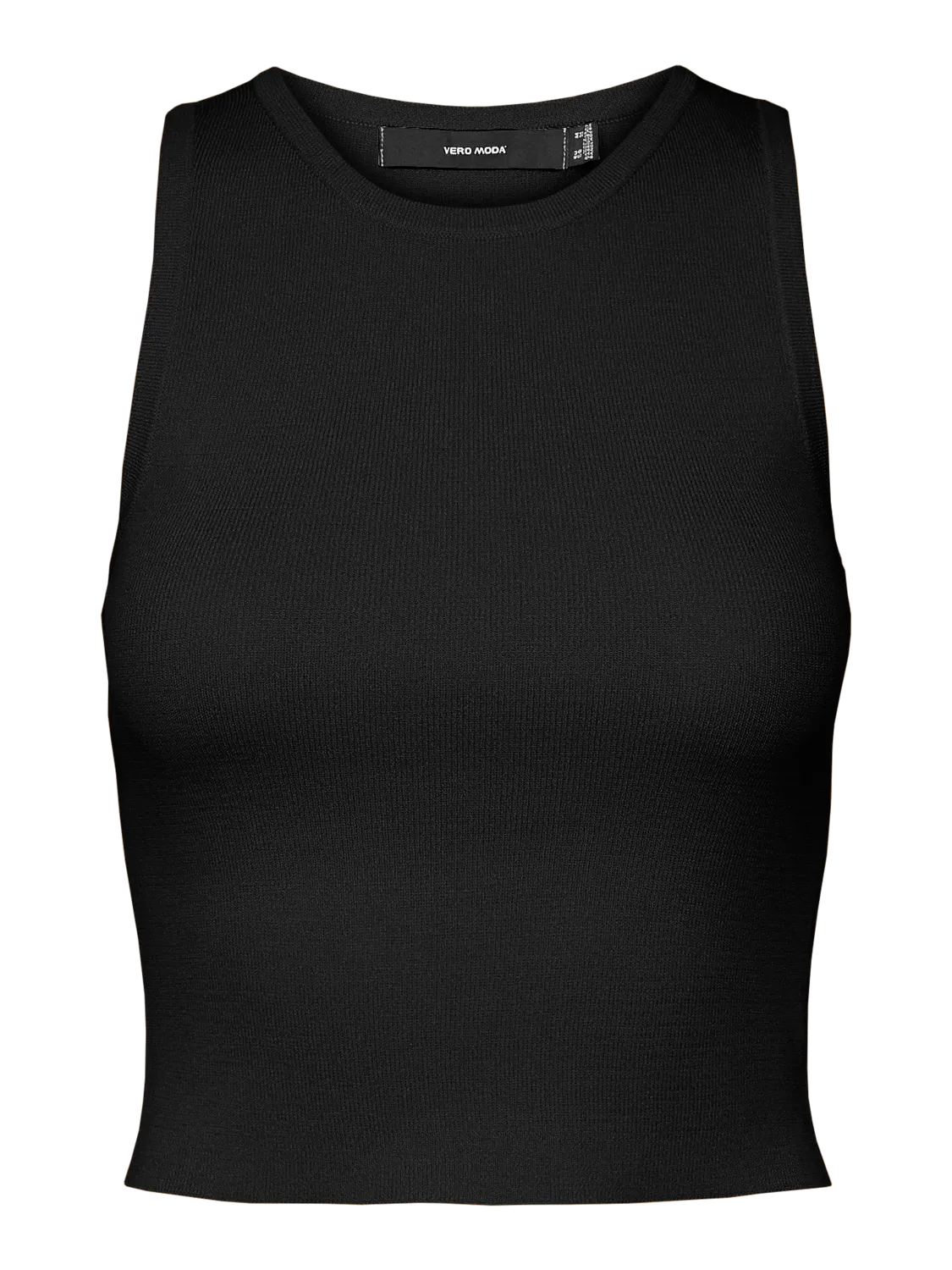 Top de punto corto Vero Moda Black