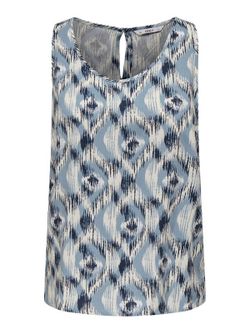 Top de tirante ancho con estampado geométrico Only Faded Denim