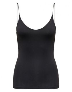 Top de tirante fino básico Only Black