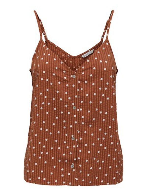 Top de tirante fino con topos Only Ginger Bread