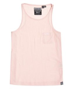 Top de tirantes básico con bolsillo Superdry Pink