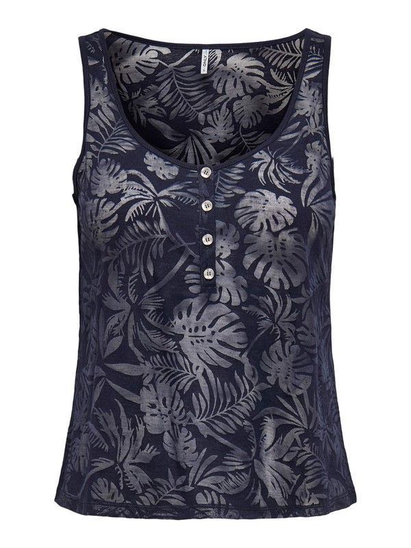 Top de tirantes básico con botones Only Night Sky