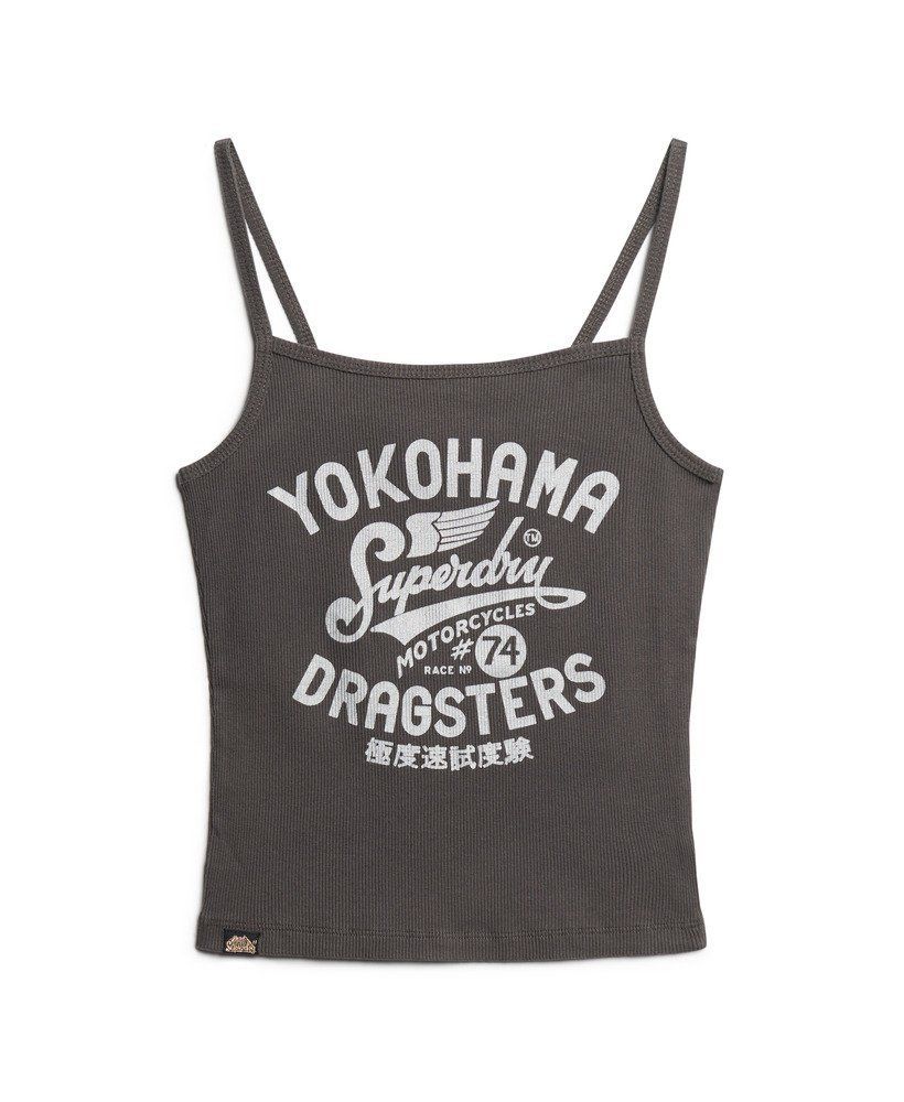 Top de tirantes canalé con print vintage Superdry Vintage