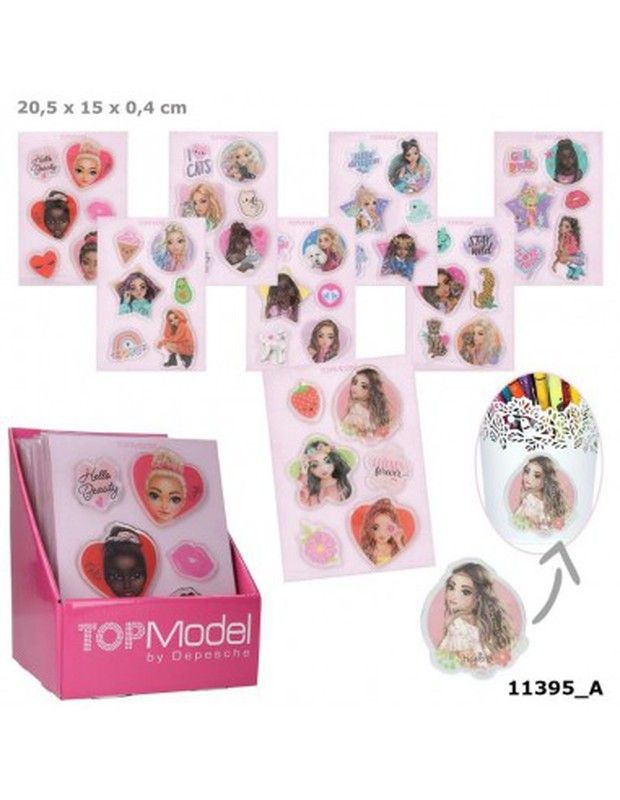 Top Model - Pegatinas De Gel