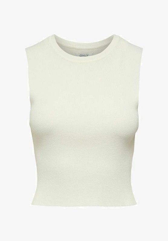 Top s/m corto canalé Only Cloud Dancer