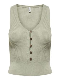 Top s/m de punto con botones Only Elm