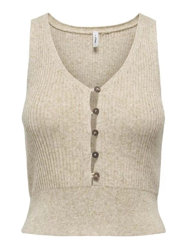 Top s/m de punto con botones Only Pumice Stone