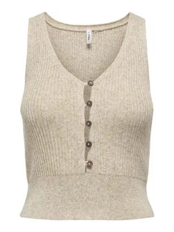 Top s/m de punto con botones Only Pumice Stone