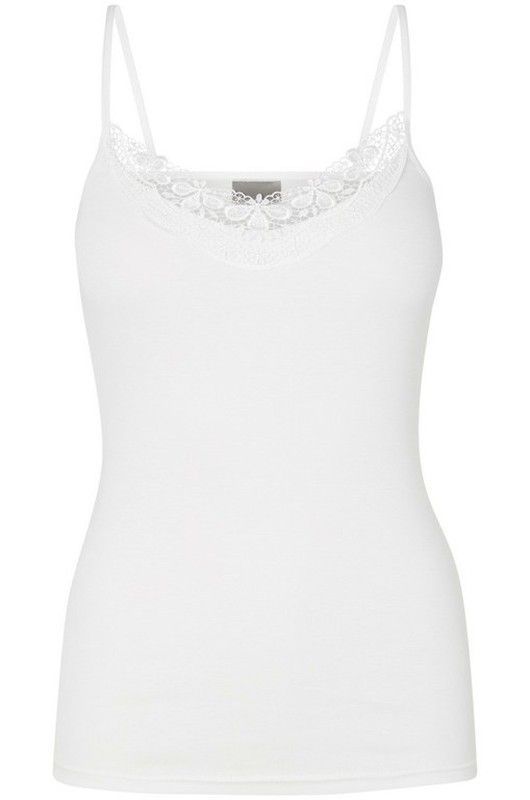 Top tirante fino con calado Vero Moda White
