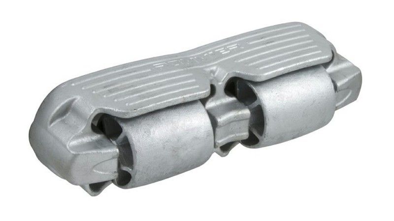 Tope acero paragolpes 2 rodillo galvanizado 398 Pommier S ROLL-H2