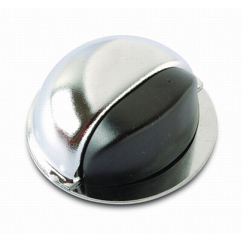 Tope adhesivo para puertas cromado