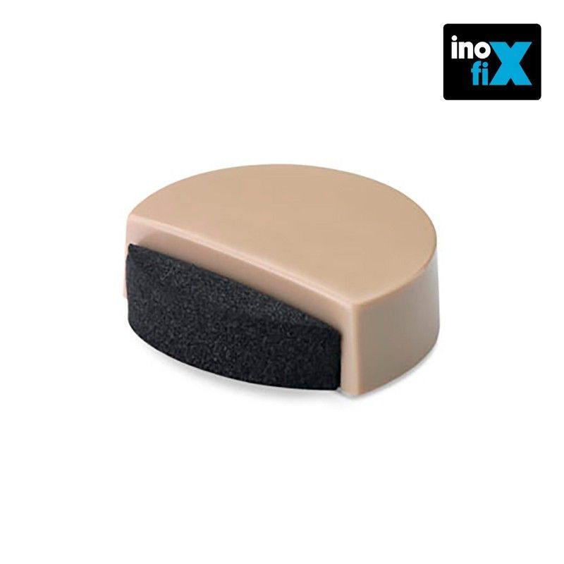 Tope adhesivo silencioso beige (blister) inofix