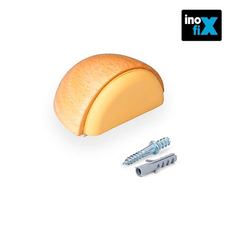 Tope adhesivo y tornillo haya (blister) inofix