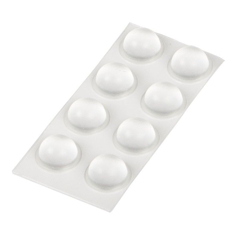 Tope de silicona EHL Gota Paragolpes Trans. 8 Uds.Ø16 Mm.